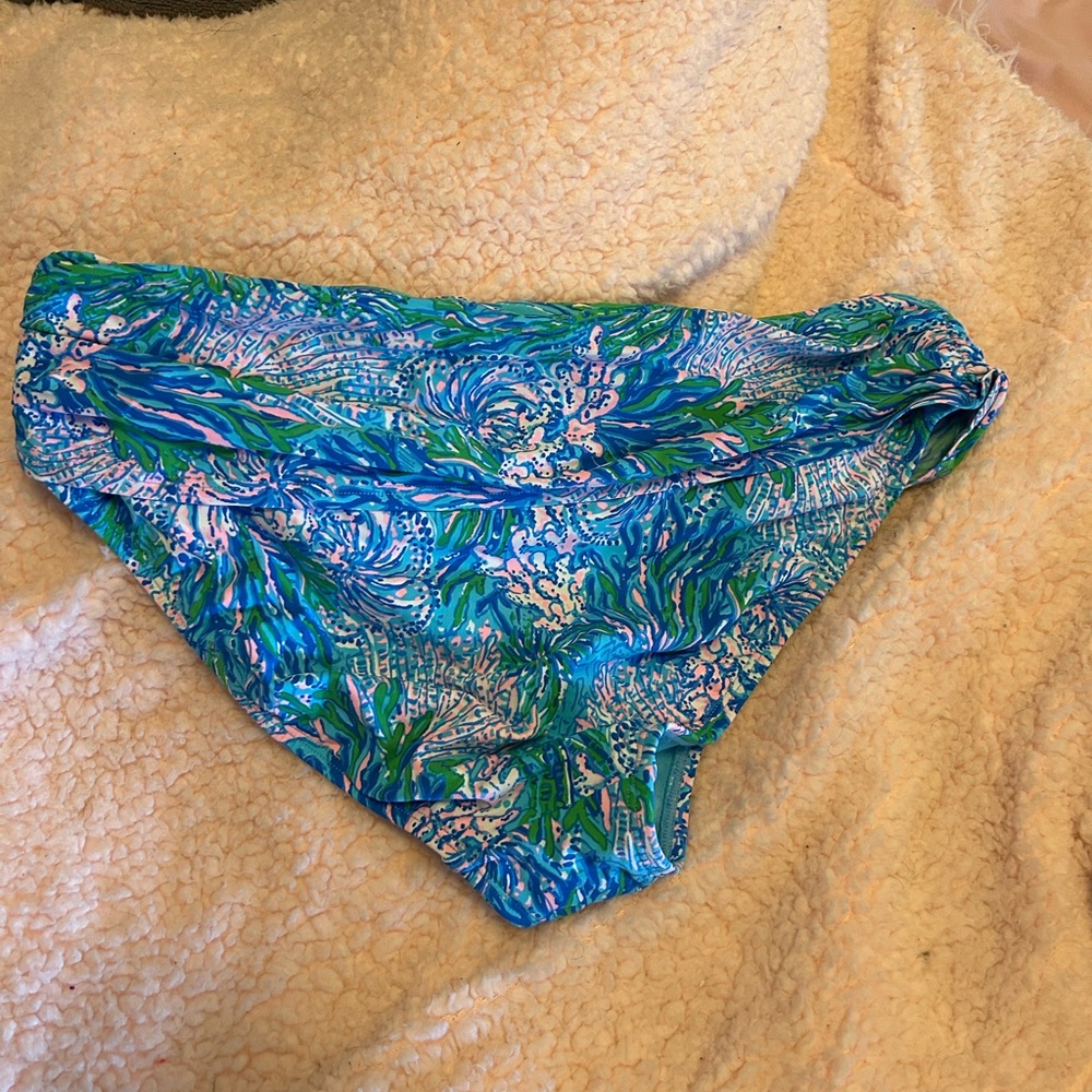 LILLY PULITZER swim bottoms.